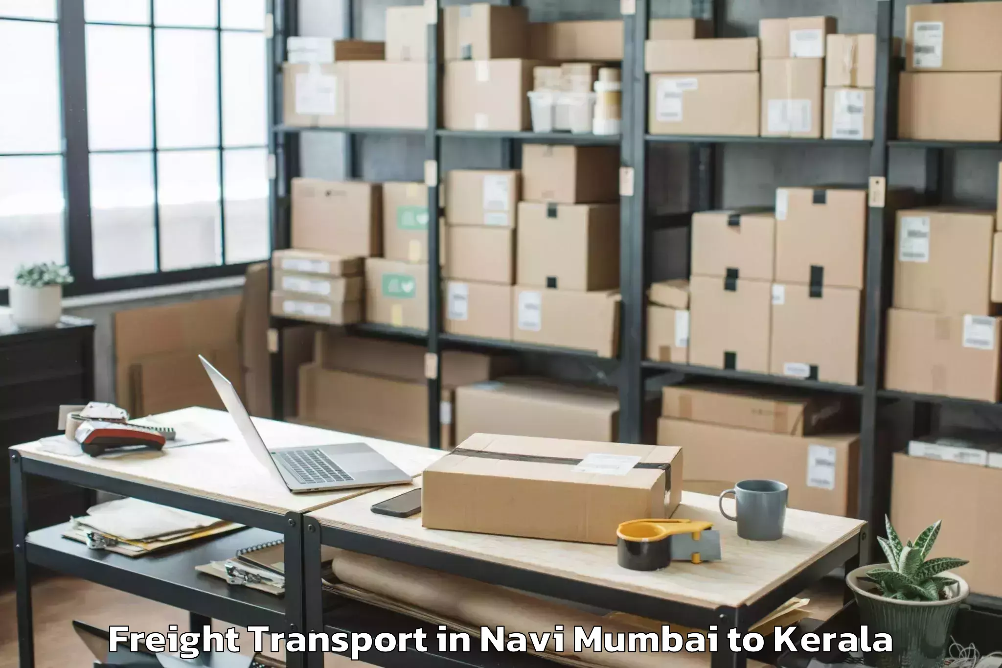 Get Navi Mumbai to Edappal Freight Transport